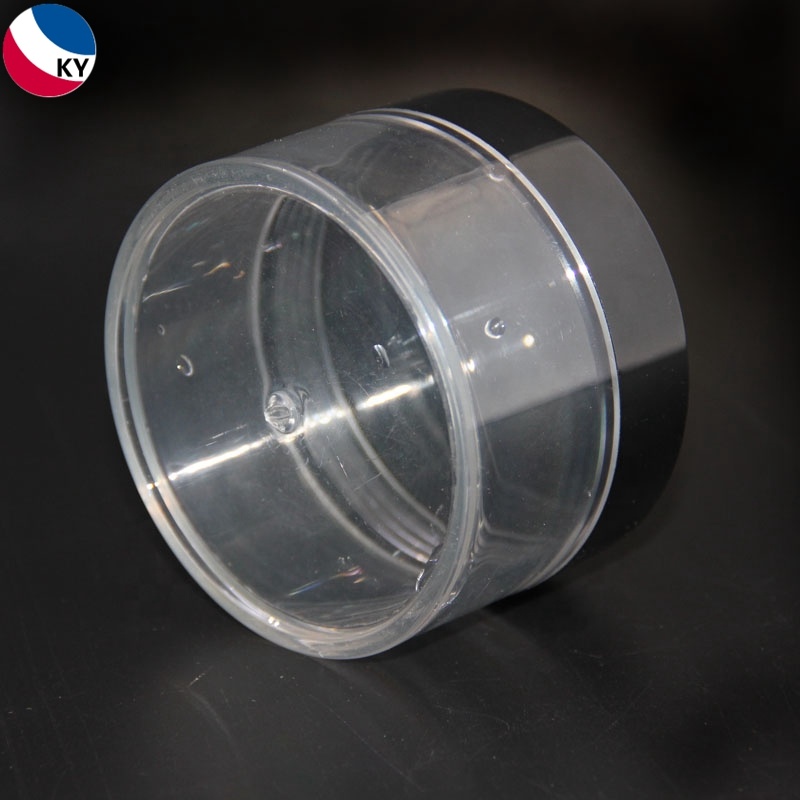 Pet Cosmetic Body Scrub Container Plastic Jar Transparent 150g Clear Round Plastic Skin Care Cream