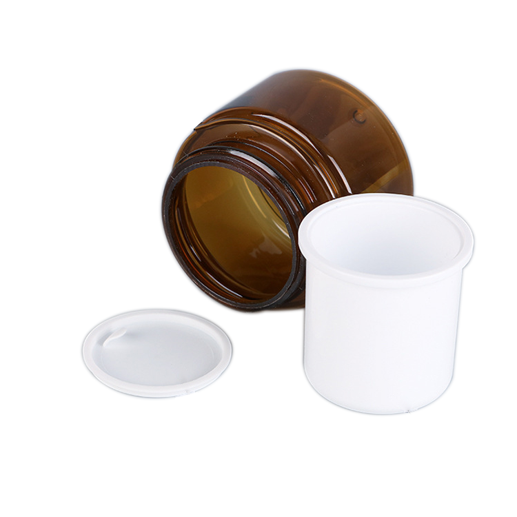 Pet Plastic Body Face Cream Jar 15G 30G 50G Amber Cosmetic Container Jar