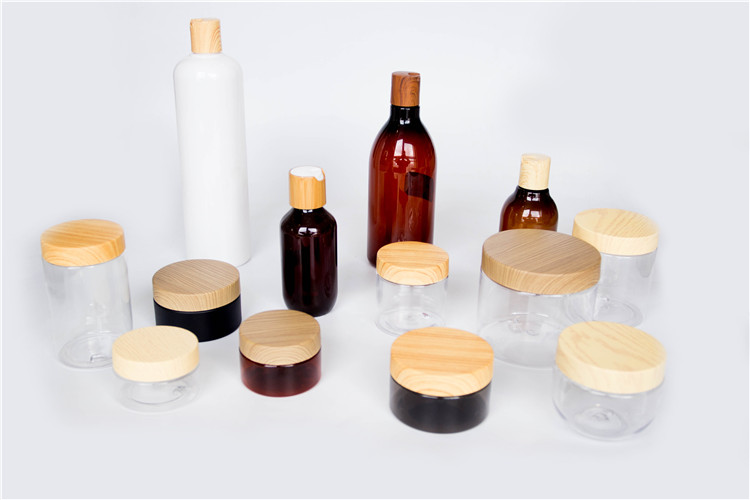 Pet Transparent Wide Mouth Plastic Cream Jars For Cosmetic Packing