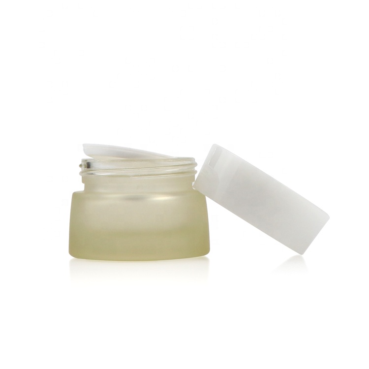 Petty 30g 1 oz 50 gram empty cosmetic cream containers matte empty scrub glass jars with white lids