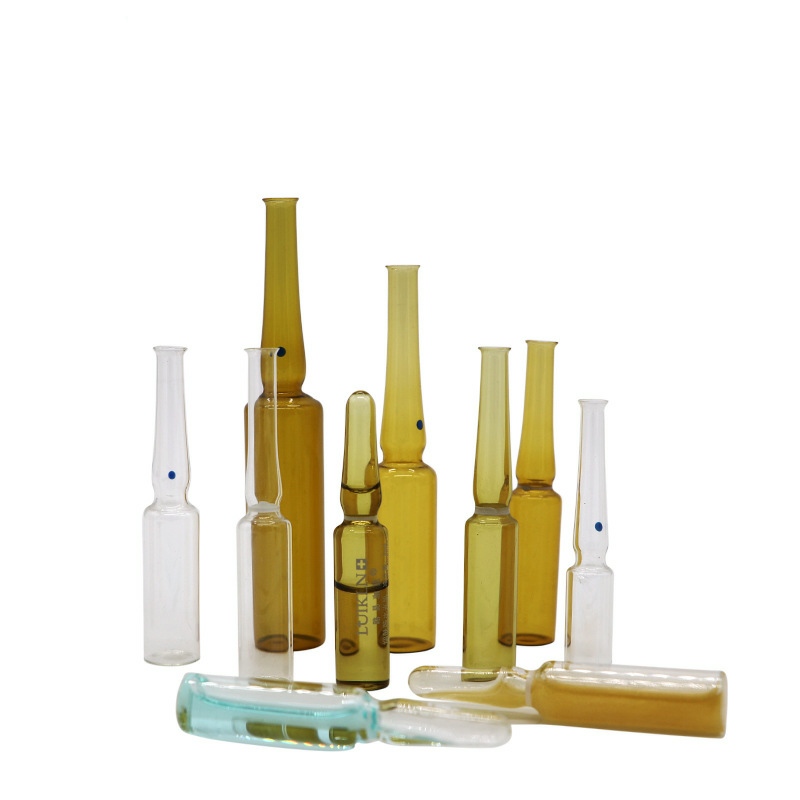 Pharmaceutical 1ml 2ml 3ml 5ml 10ml 20ml empty glass ampoules for injection YBB/ISO Standard