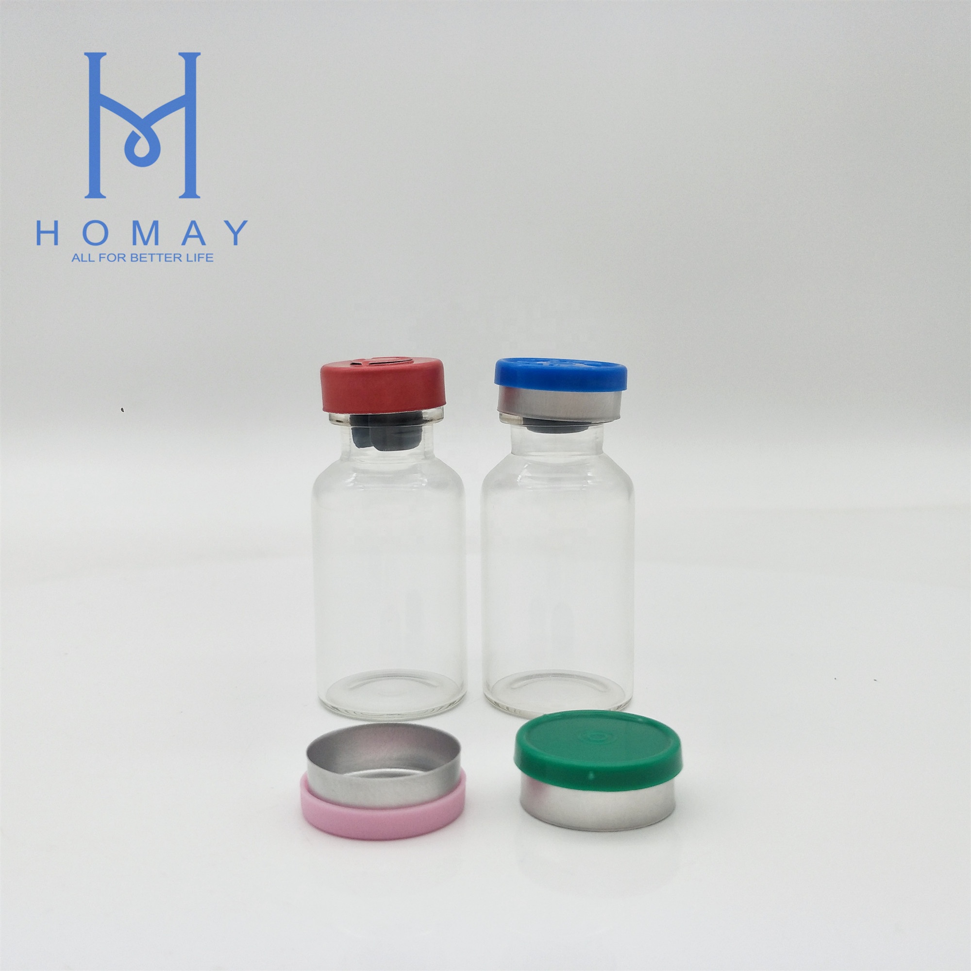 Pharmaceutical   2ml 7ml 8ml 10ml 15ml 20ml 30ml clear  amber  glass  tubular  vials injection sterile test tube vial