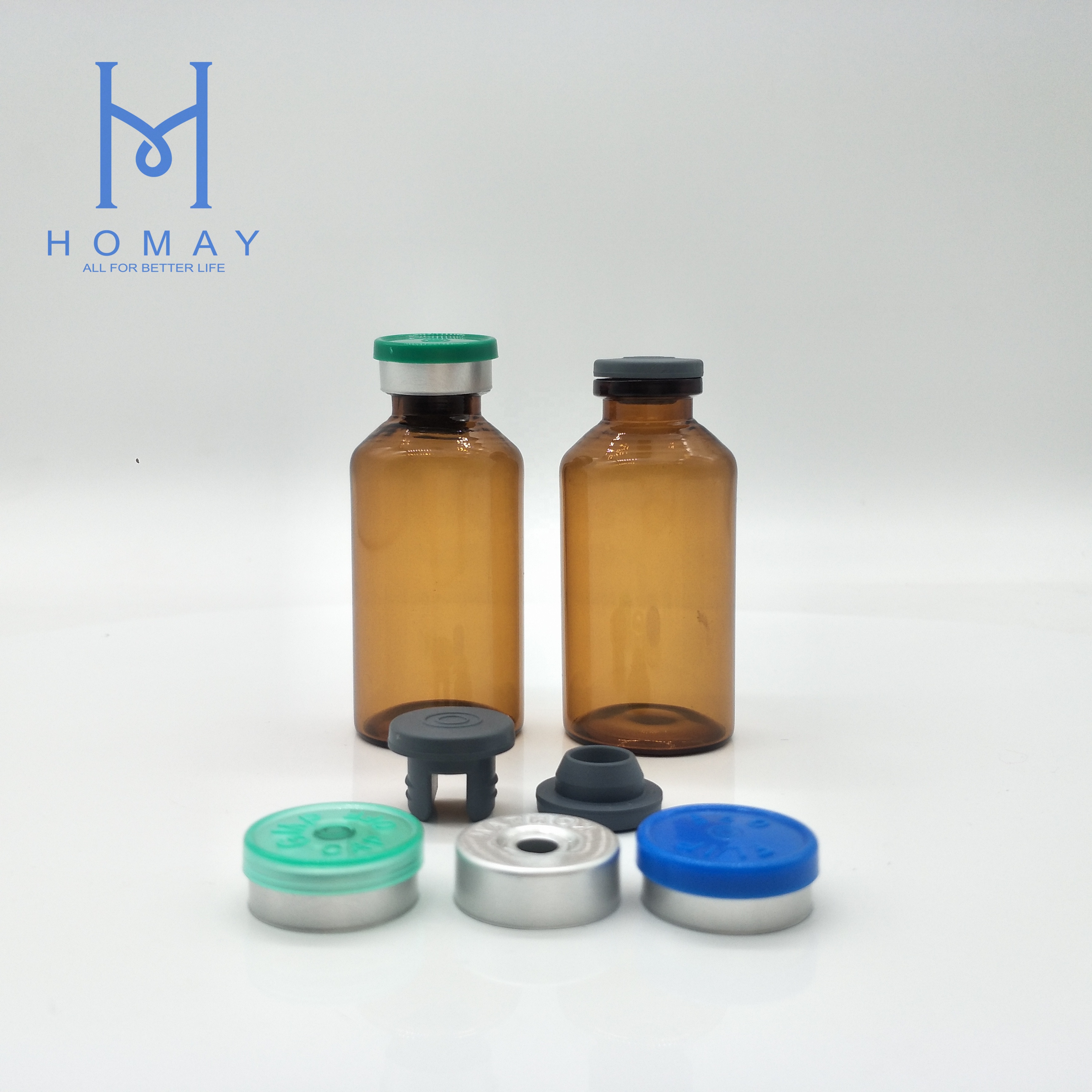 Pharmaceutical 2ml 7ml 8ml 10ml 15ml 20ml 30ml clear amber glass tubular vials injection sterile test tube vial