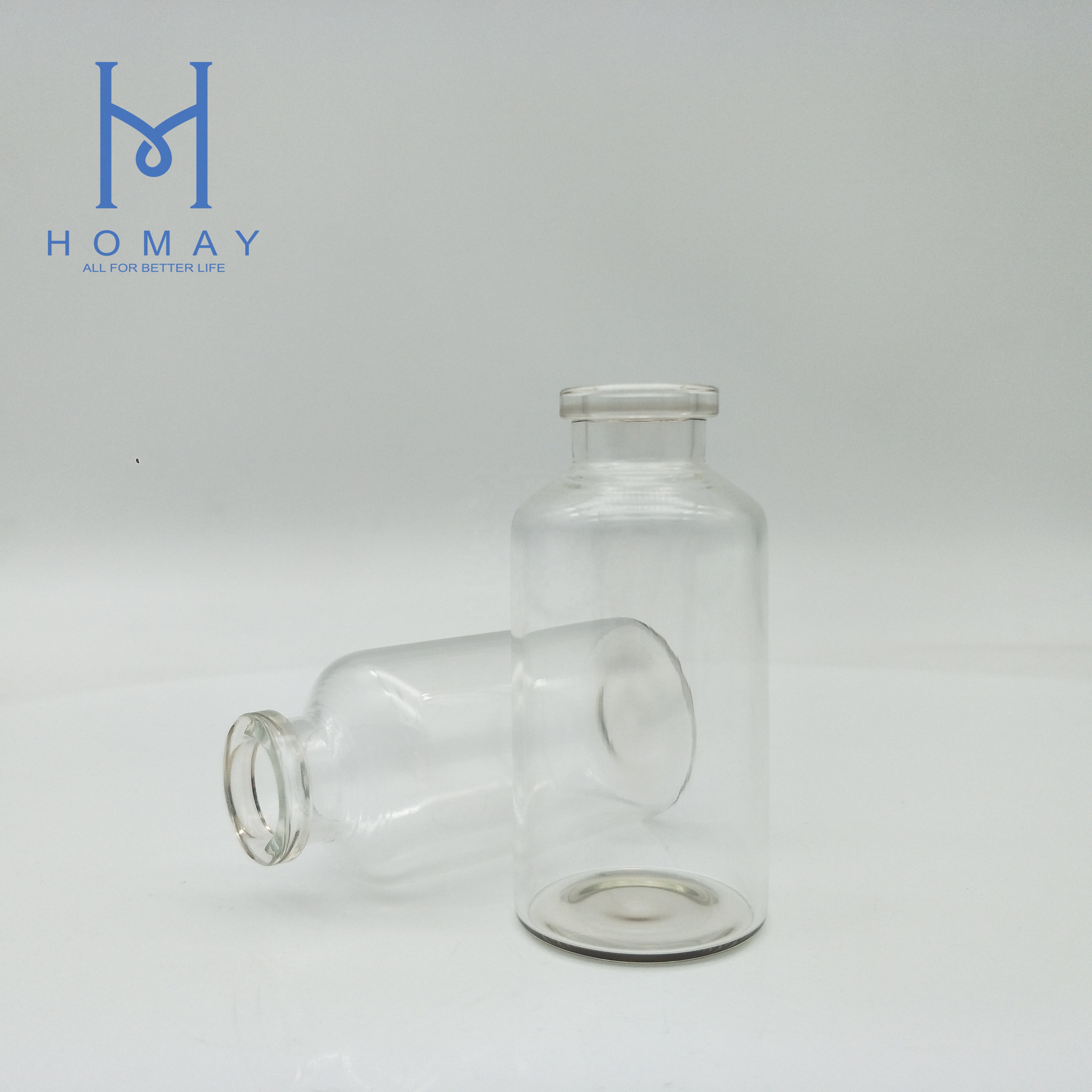 Pharmaceutical 2ml 7ml 8ml 10ml 15ml 20ml 30ml clear amber glass tubular vials injection sterile test tube vial