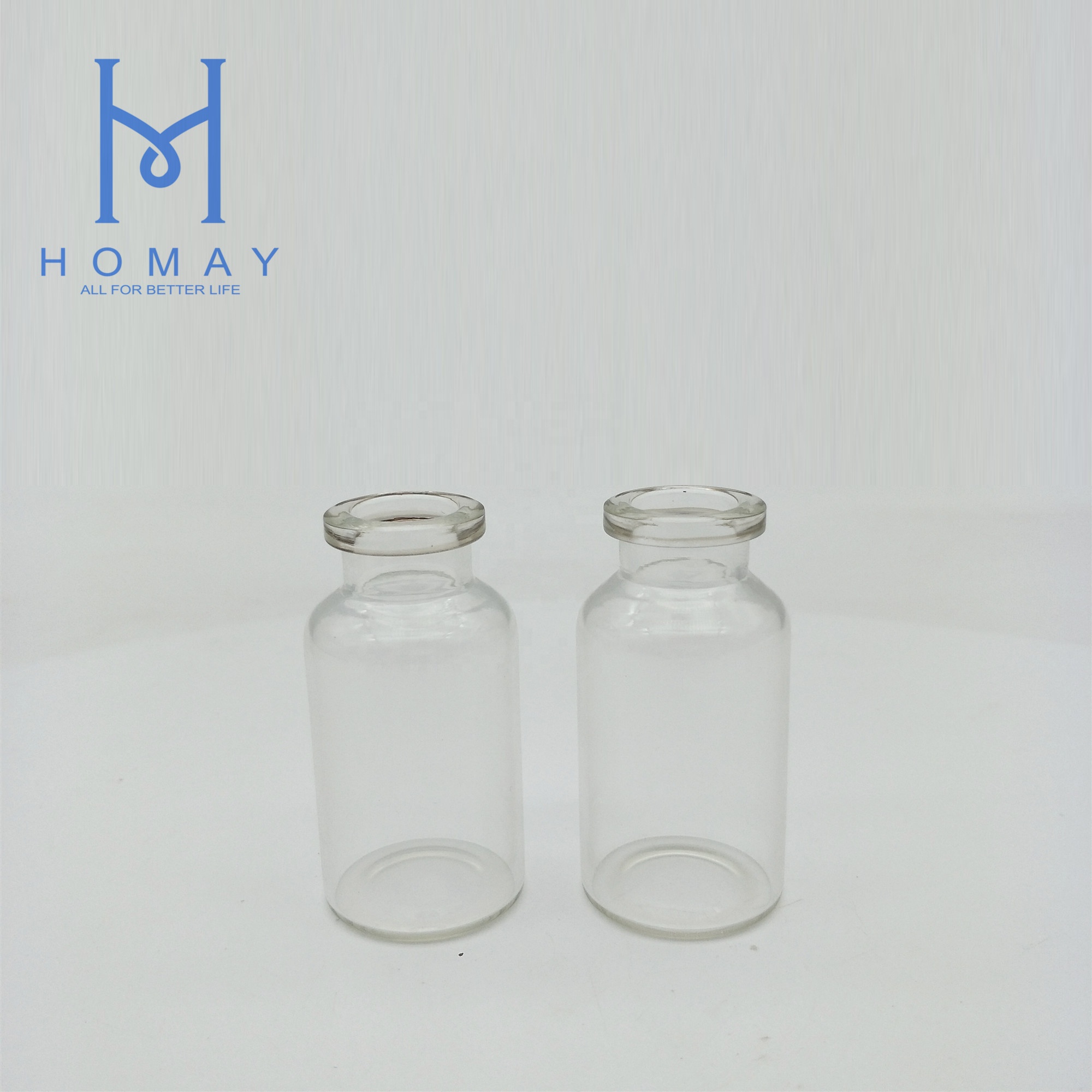 Pharmaceutical 2ml 7ml 8ml 10ml 15ml 20ml 30ml clear amber glass tubular vials injection sterile test tube vial