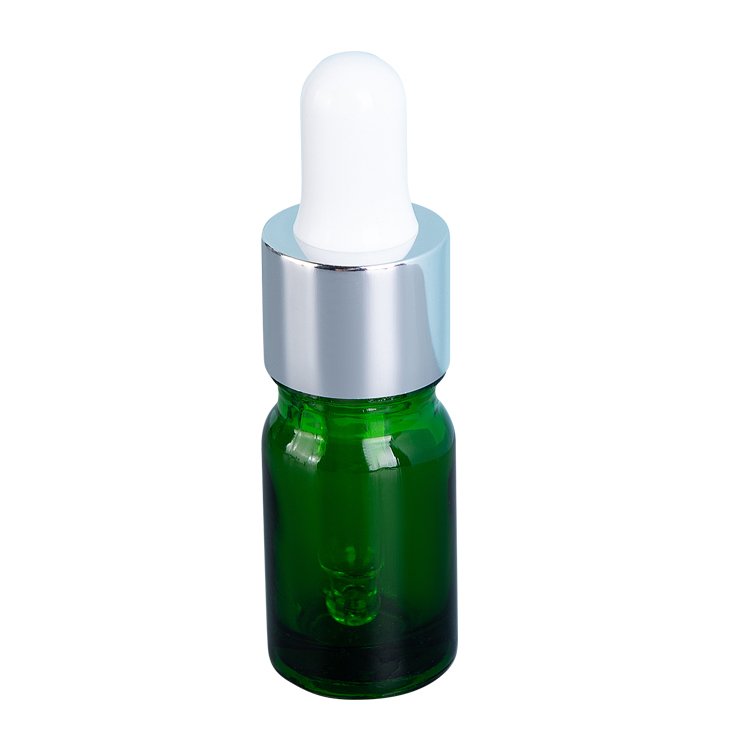 Pharmaceutical 5ml medicine pharma green glass dropper bottle can also be used for cosmetic packaging materials