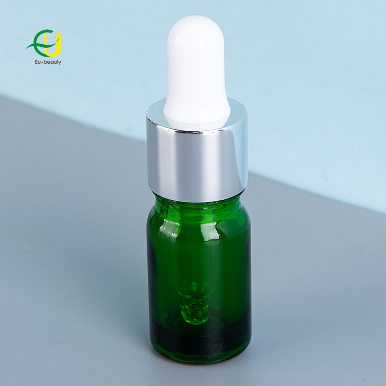 Pharmaceutical 5ml medicine pharma green glass dropper bottle can also be used for cosmetic packaging materials
