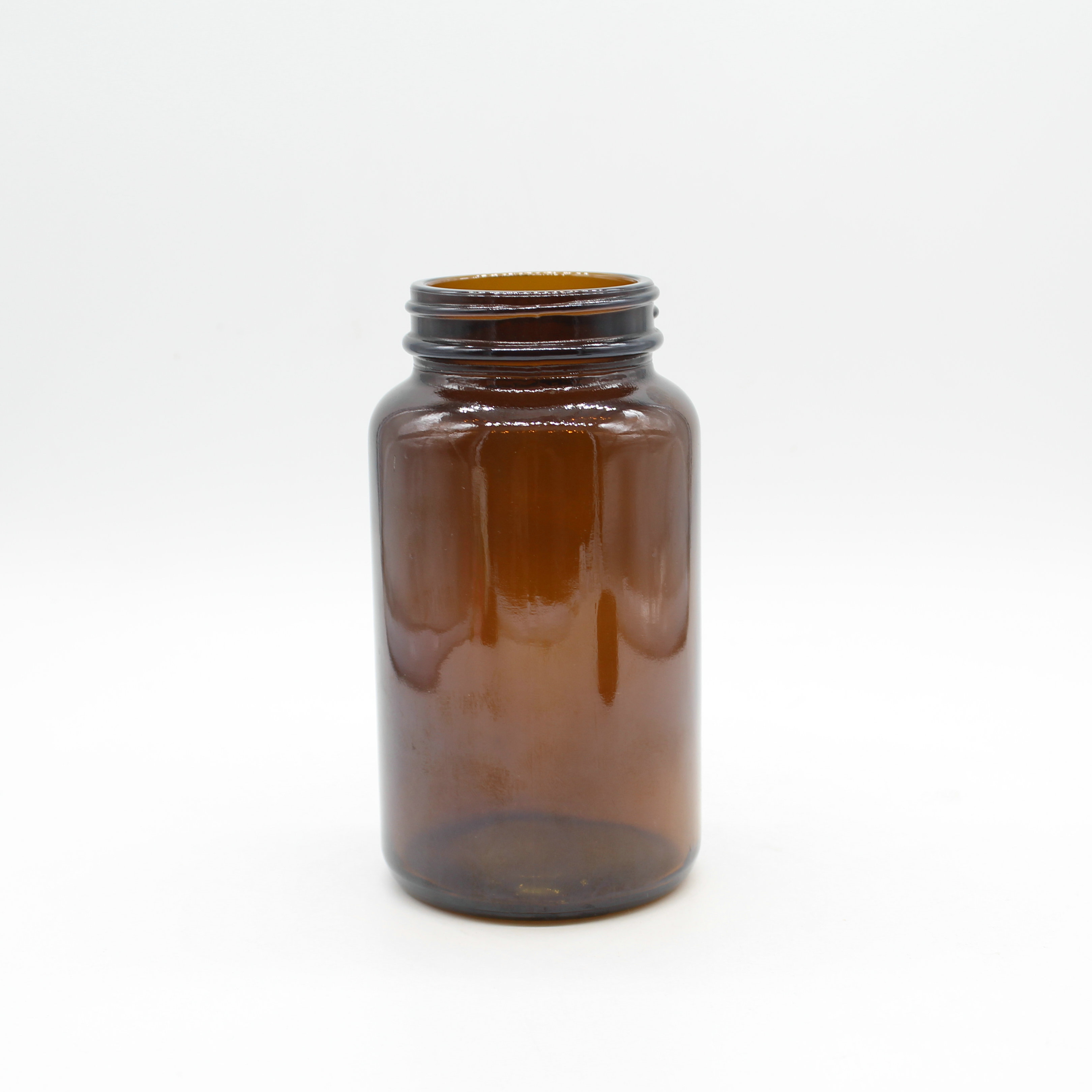Pharmaceutical Wide mouth amber glass pill bottles for Tablet 300ml