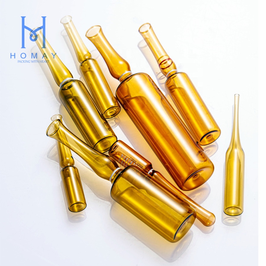 Pharmaceutical amber clear injection glass ampoules vials ISO standard