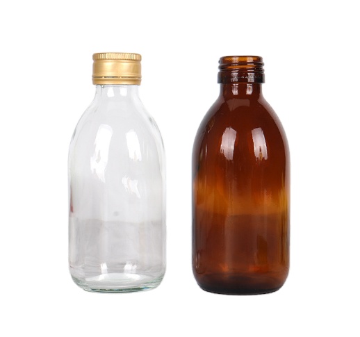 Pharmaceutical amber glass bottle 30ml 60ml 100ml oral syrup glass bottle