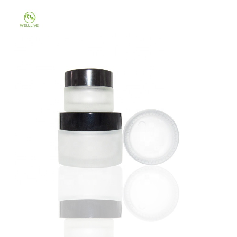 Pharmaceutical cream jar 5g 10g 15g 20g 30g 50g 60g 80g100g matte clear glass cosmetic packaging container