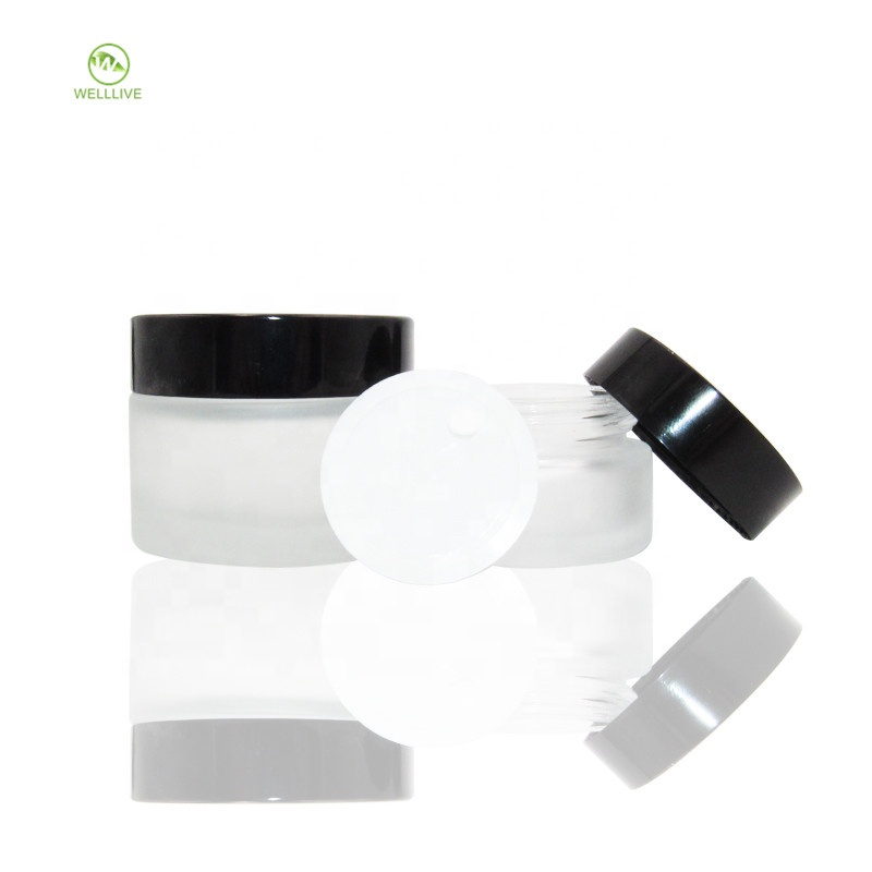 Pharmaceutical cream jar 5g 10g 15g 20g 30g 50g 60g 80g100g matte clear glass cosmetic packaging container