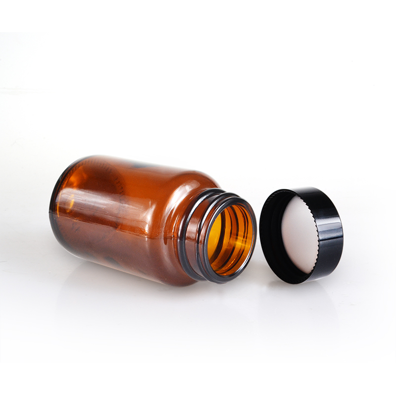 Pharmaceutical packaging 60ml 80ml 100ml 150ml 200ml 260ml amber glass medicine pill bottle capsules health care medicine bottle