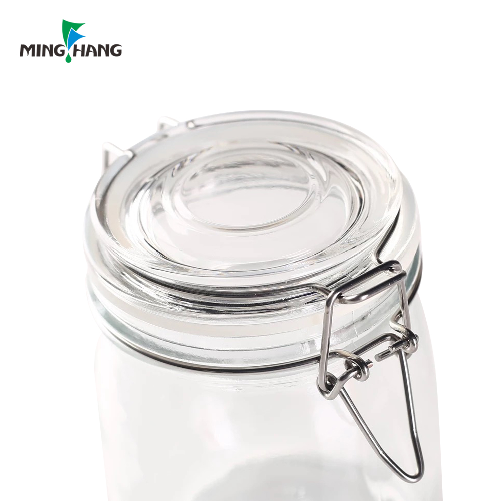 Pickle Jar 2l Food Packaging Containers Stout 500ml 750ml 1000ml 1500ml Glass Eco-friendly Storage Bottles Jars Cover