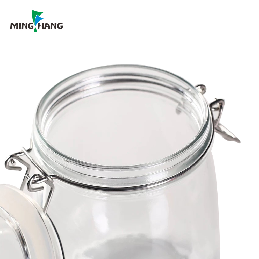 Pickle Jar 2l Food Packaging Containers Stout 500ml 750ml 1000ml 1500ml Glass Eco-friendly Storage Bottles Jars Cover