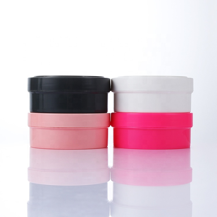 Pink 150ml PP plastic cosmetic packaging cream jar for facial cream, body cream, hair mask