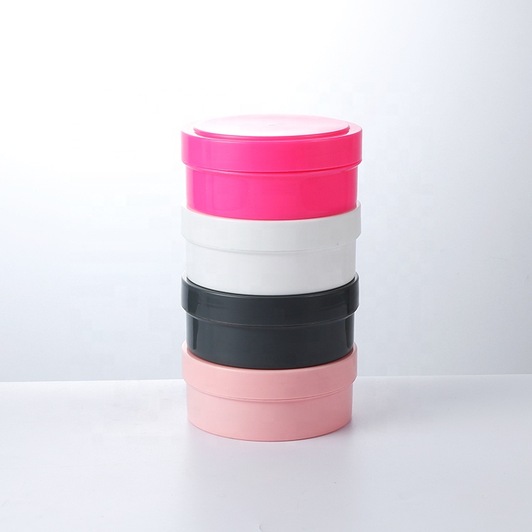 Pink 150ml PP plastic cosmetic packaging cream jar for facial cream, body cream, hair mask