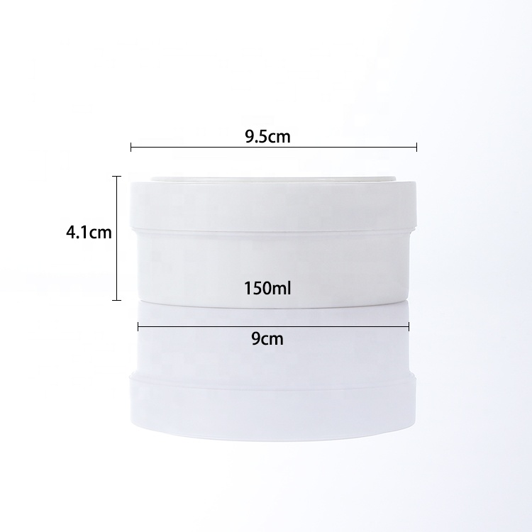 Pink 150ml PP plastic cosmetic packaging cream jar for facial cream, body cream, hair mask