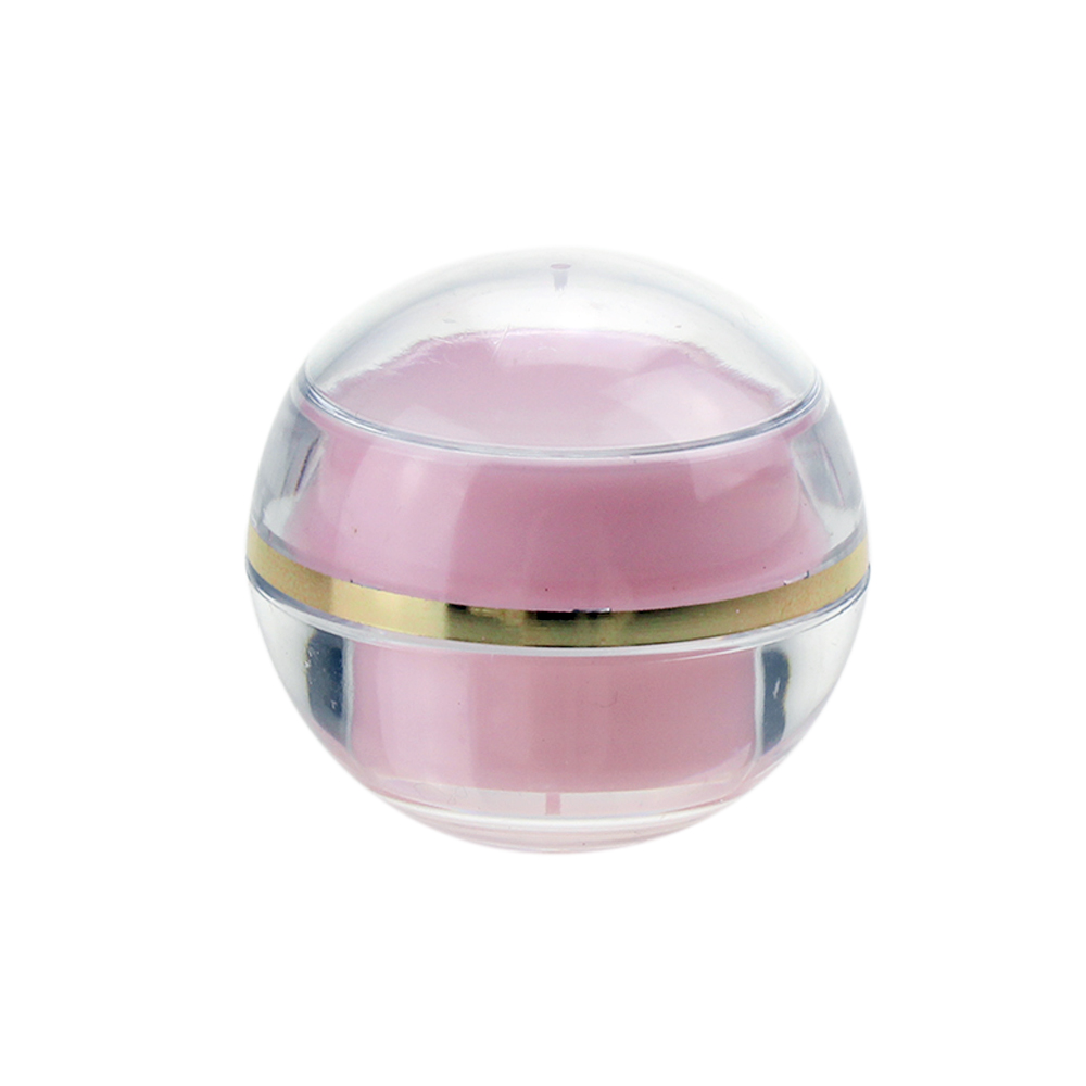 Pink Ball Shaped Acrylic Jar 5g cosmetic jar plastic Cream Jar cosmetic packaging containers