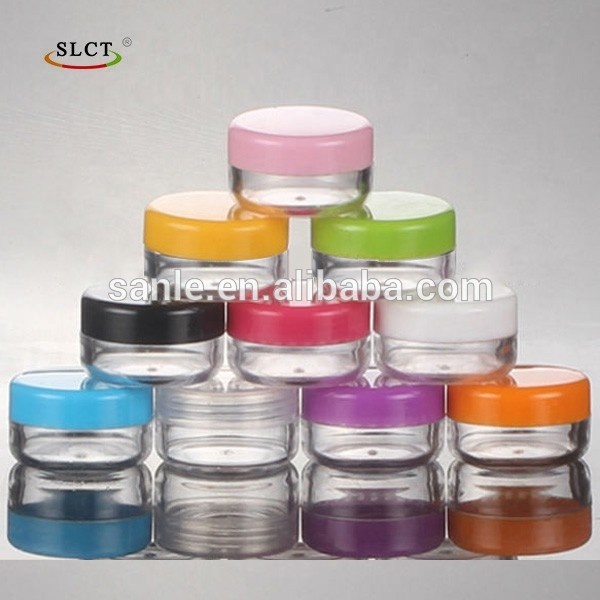 Pink Blue Black Multi Color 10ml Custom Small Sample Skin Care Nail Polish Plastic cosmetic jar