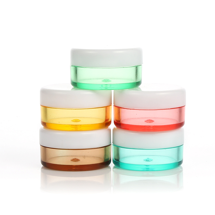 Pink Blue Black Multi Color 10ml Custom Small Sample Skin Care Nail Polish Plastic cosmetic jar