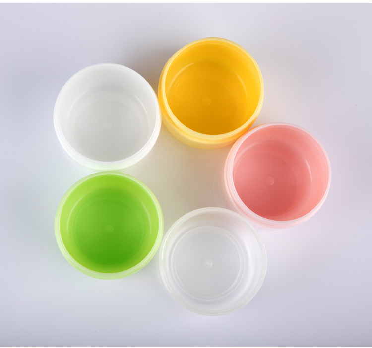 Pink Color Empty Cosmetic Plastic Cream Jars PP Cream Jar With Plastic Lid Body Plastic Cream Jar Package