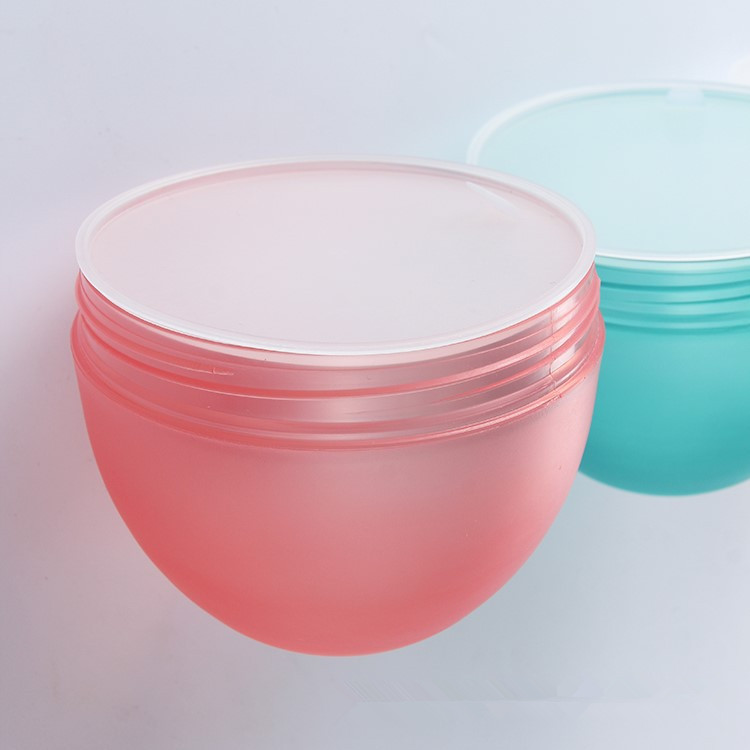 Pink Color Face Cream Packaging Jar Empty Wide Mouth Jars For Creams 8OZ 250ML Clear Luxury Plastic Cream Jars