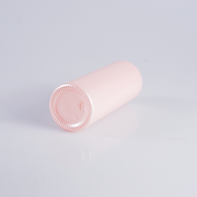 Pink Color Round Shaped 30ml 60ml 100ml 120ml Glass Body Lotion Bottles for Cosmetic Packaging