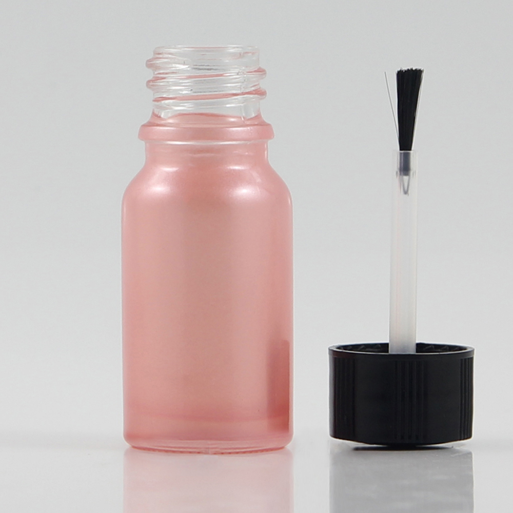 Pink Gel Nail Polish 10ml 30ml 50ml Bottle, with Brush and Black Cap