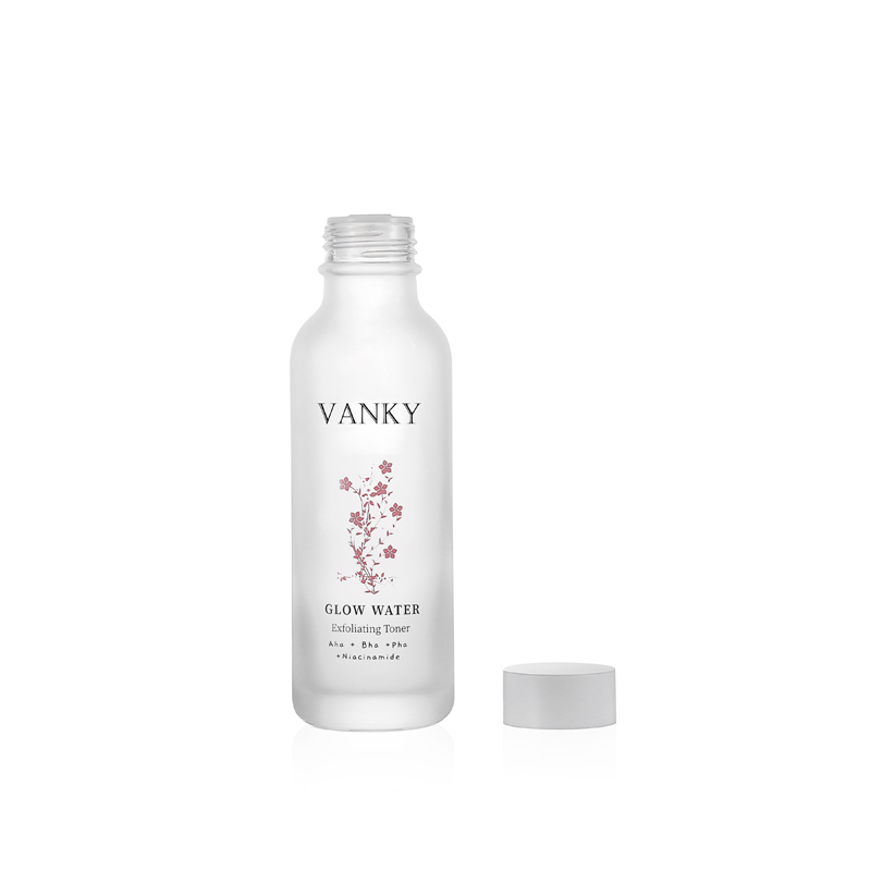 Pink Lotion Bottles in cosmetic Glass Package Bottle