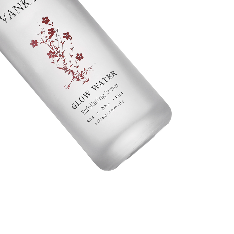 Pink Lotion Bottles in cosmetic Glass Package Bottle