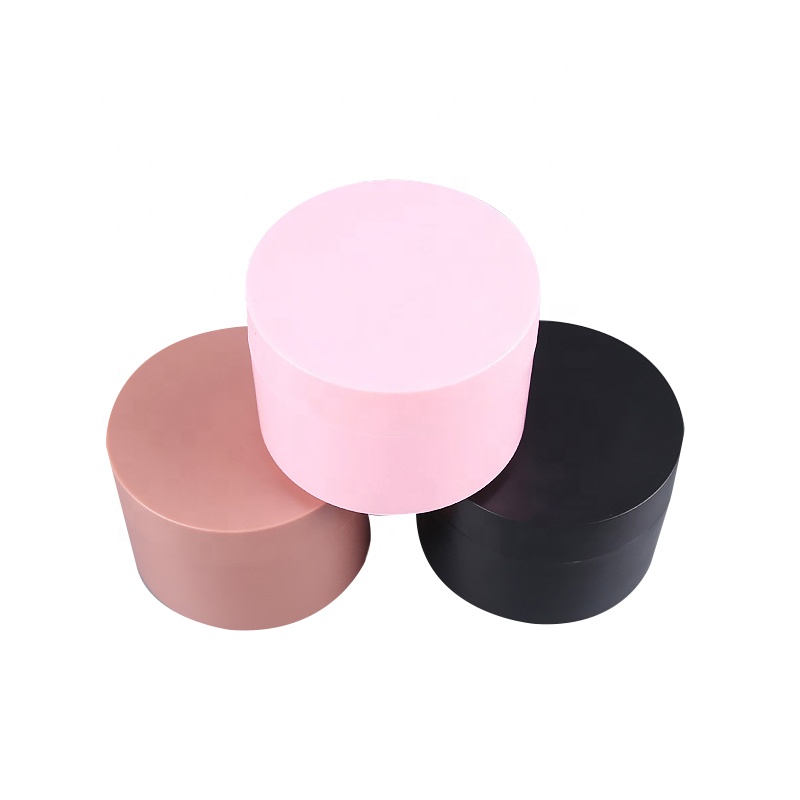 Pink PP 20g Hair Pomade Plastic Cosmetic Empty Cream Jar with Lid