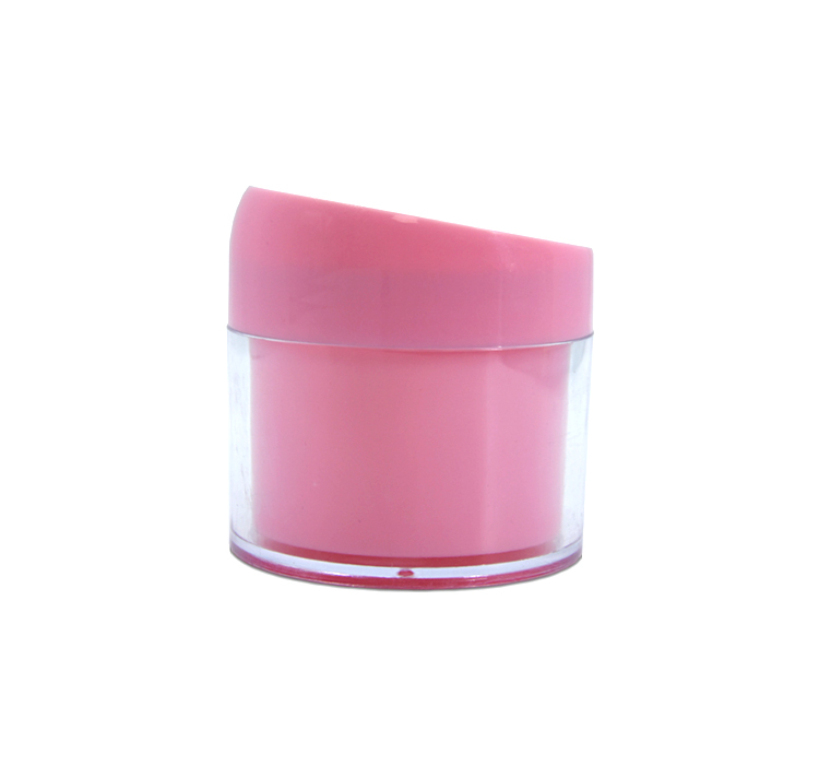 Pink Plastic Double Wall 200g Facial-pack Body Lip Scrub Packaging Cream Jar 200ml