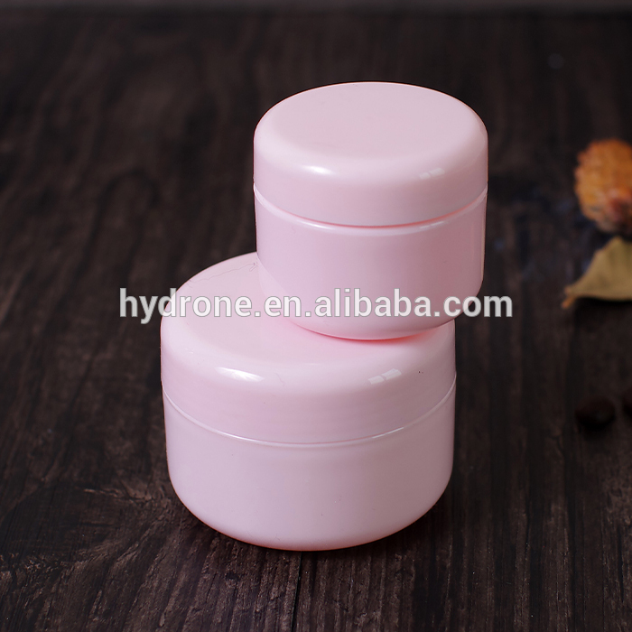 Pink Plastic PP luxury 4oz cosmetic jar for cream