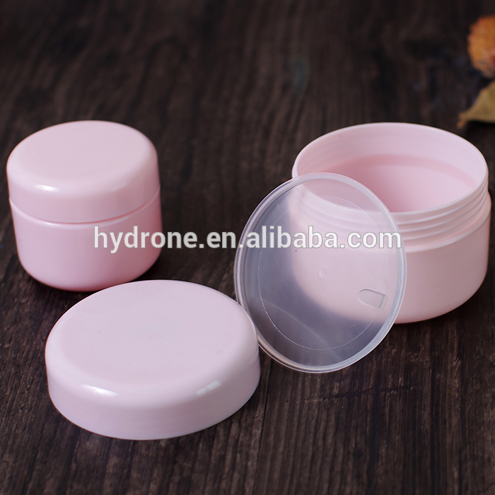 Pink Plastic PP luxury 4oz cosmetic jar for cream