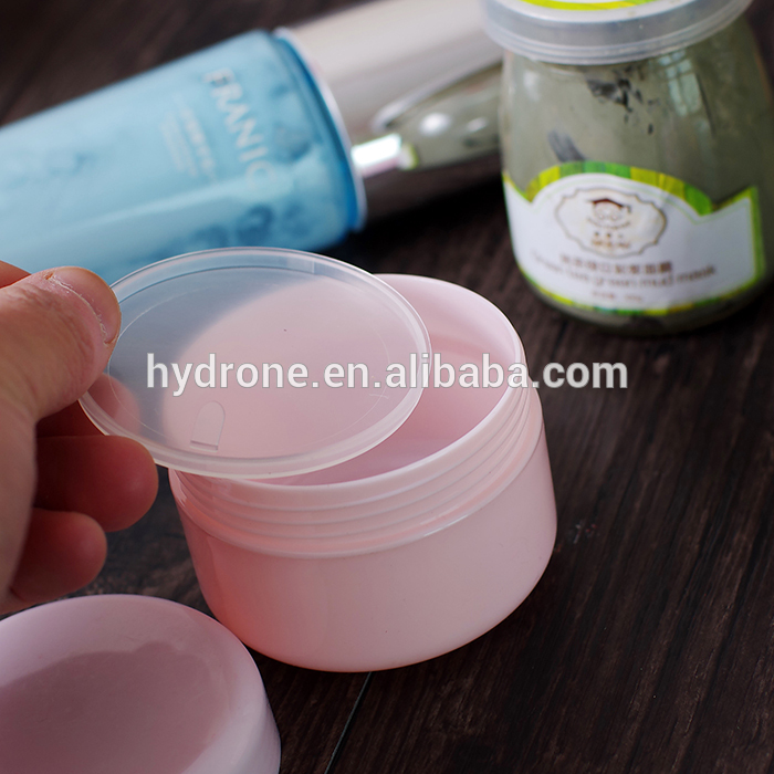 Pink Plastic PP luxury 4oz cosmetic jar for cream