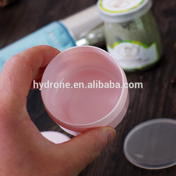 Pink Plastic PP luxury 4oz cosmetic jar for cream
