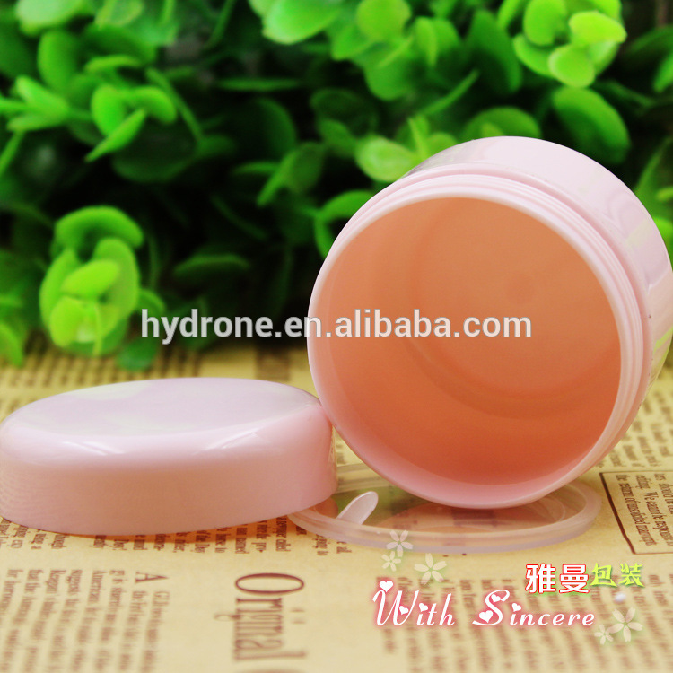 Pink Plastic PP luxury 4oz cosmetic jar for cream