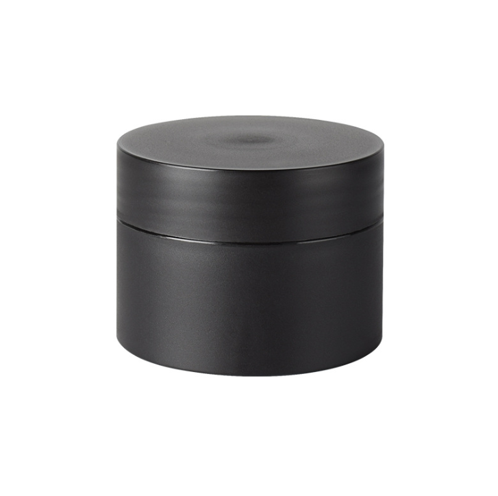 Pink black matte cream container jars pot cosmetic frosted small plastic jars with lids