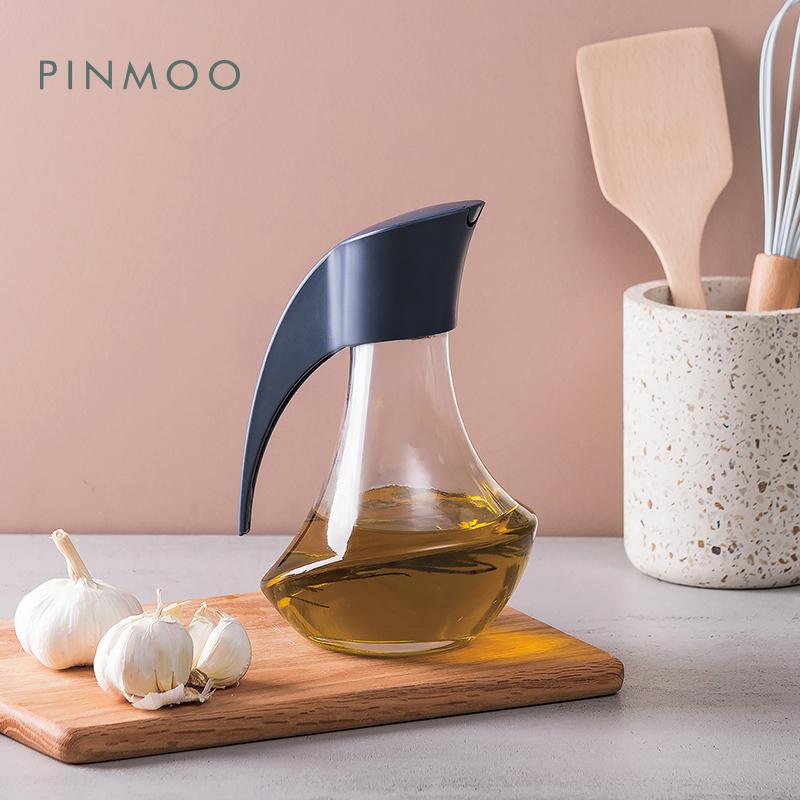 Pinmoo Original Design Ballet Shape Kitchen Cooking Accessories Oil and Vinegar Glass Dispenser Bottle