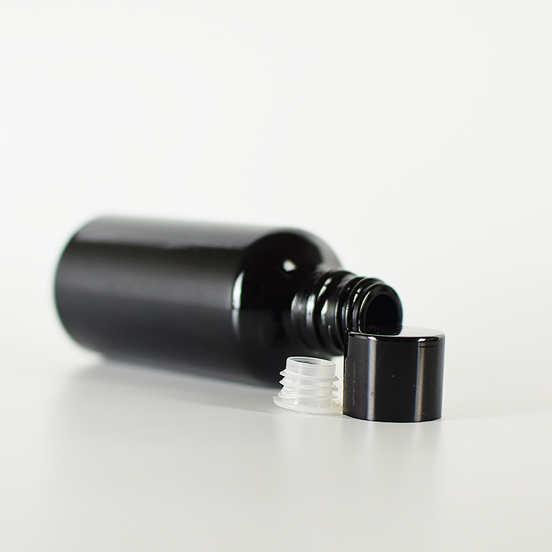 Pipette dropper trans cosmetic packaging small black drop bottle, glass dropper bottles with packaging