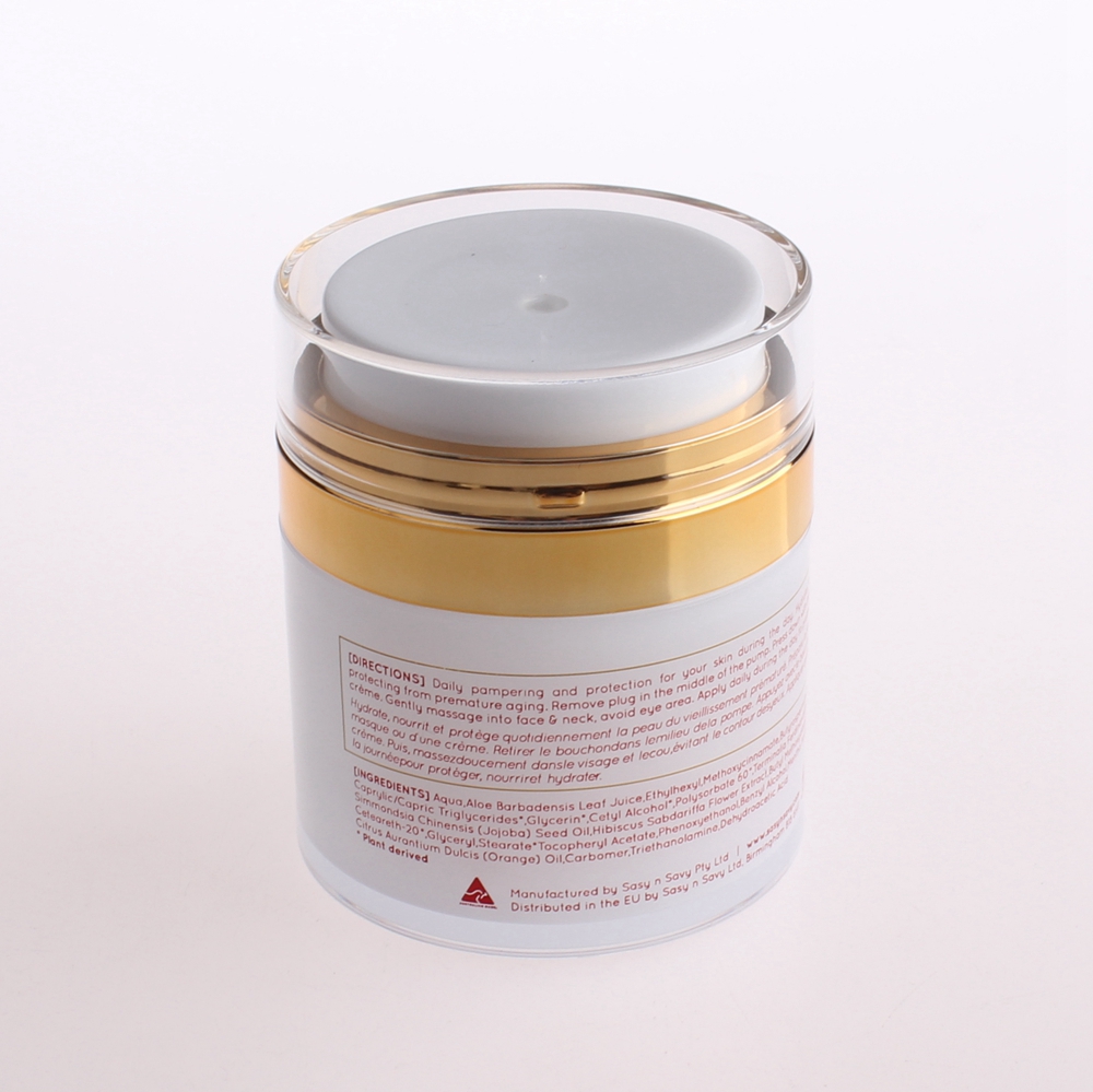 Plastic Airless Pump cosmetic container jar 15g 30g 50g