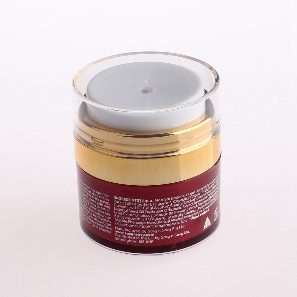 Plastic Airless Pump cosmetic container jar 15g 30g 50g