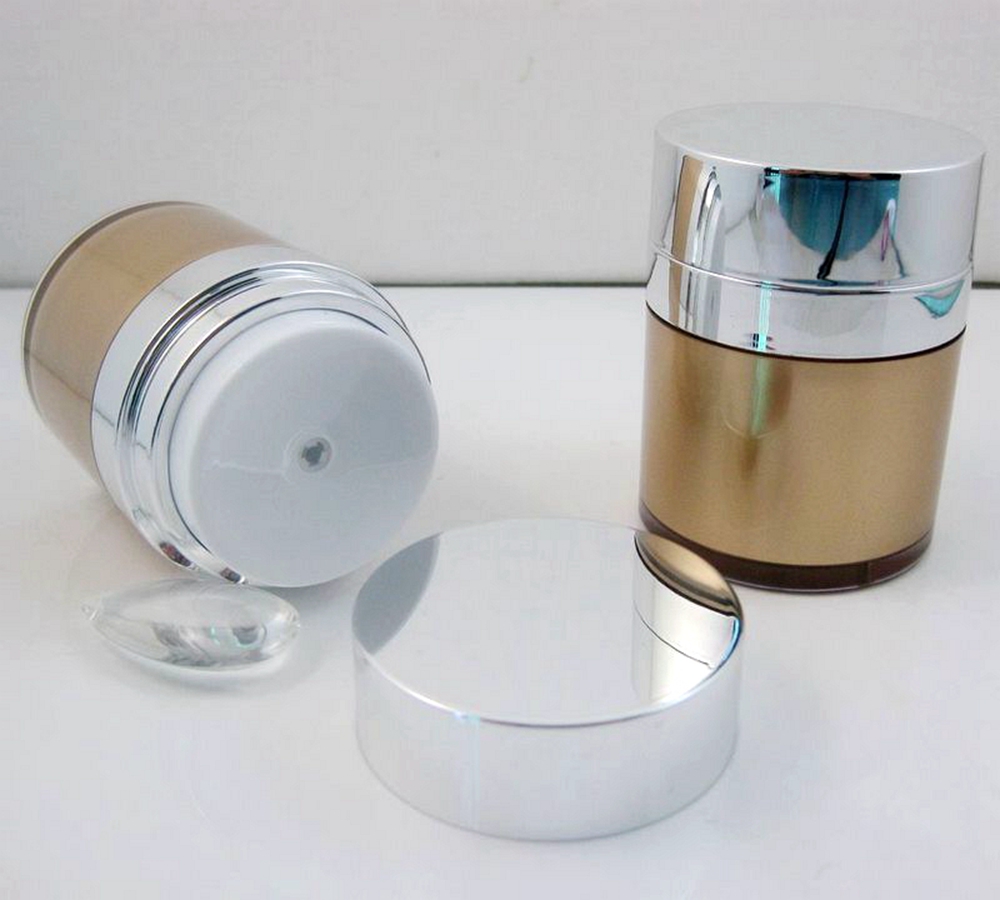 Plastic Airless Pump cosmetic container jar 15g 30g 50g