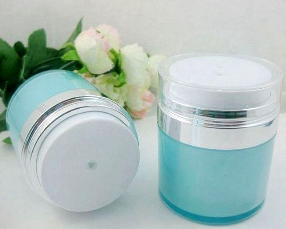 Plastic Airless Pump cosmetic container jar 15g 30g 50g