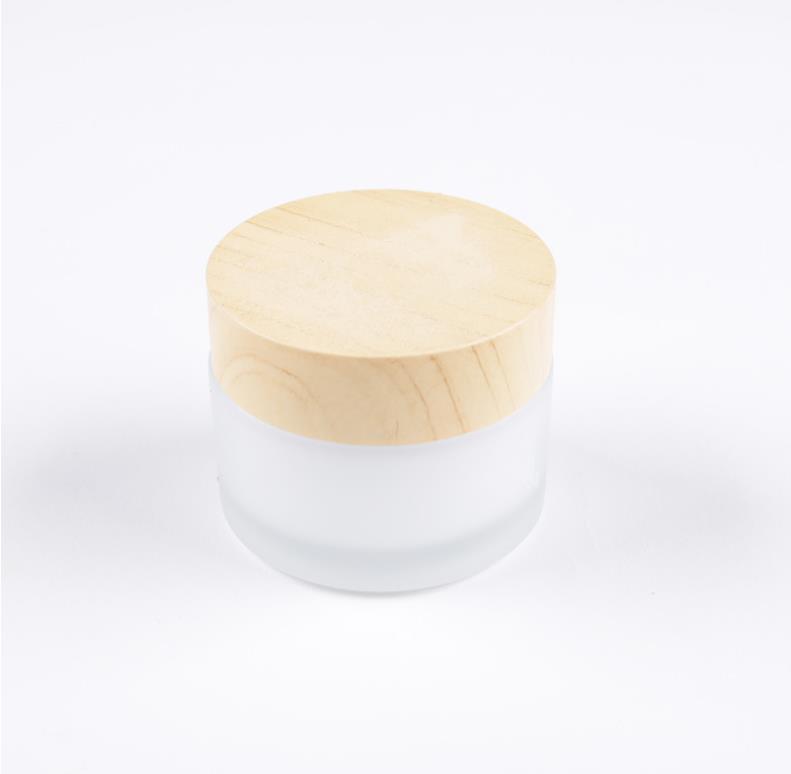 Plastic Bamboo Cap 5g 10g 15g 30g 50g Empty Cosmetic Jars Cream Makeup Pot Face Cream Packing Bottle