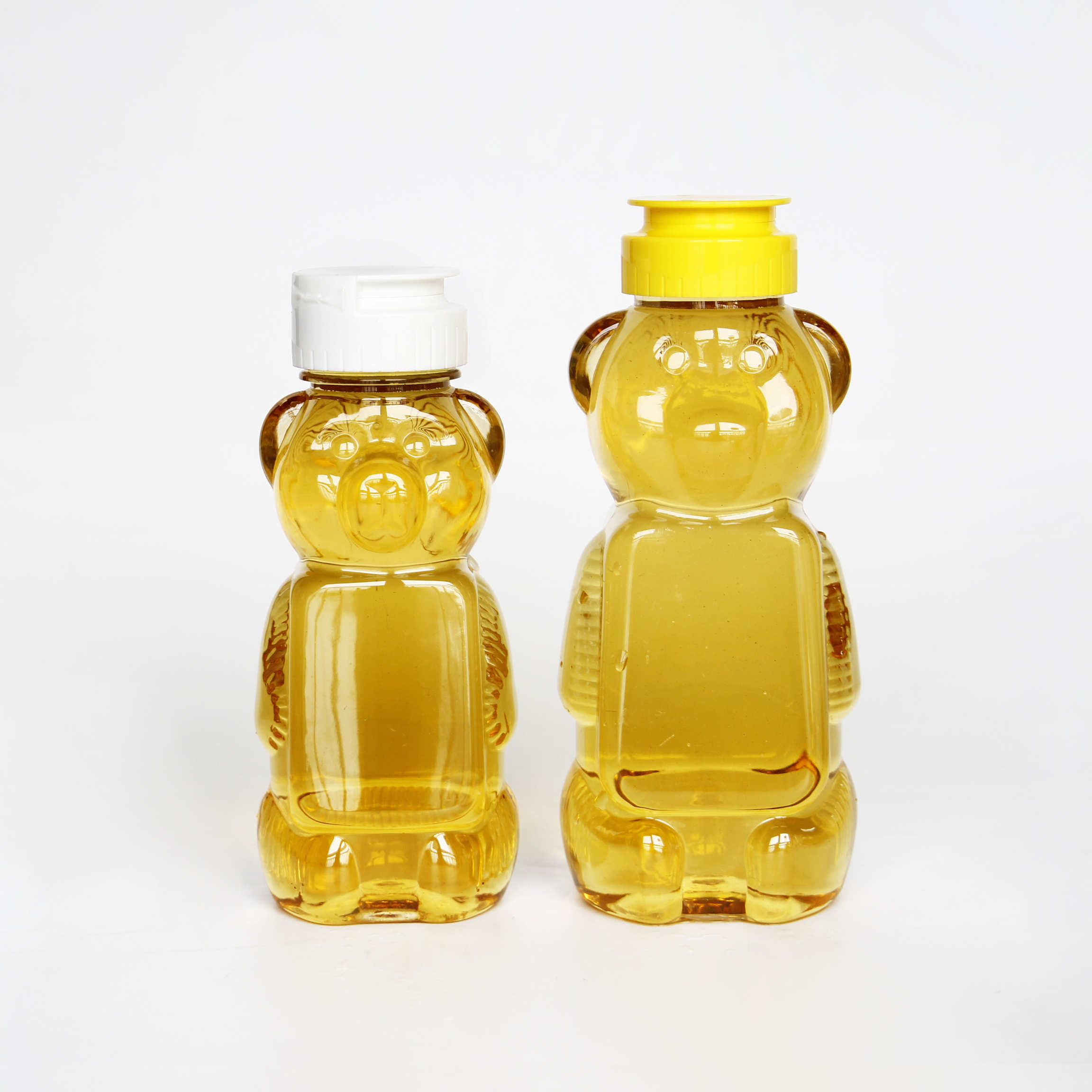 Plastic Bear Shaped Honey Jar Bottle Bee Plastic 8oz 12oz 16oz Storage Bottles & Jars Glass Screw Metal Lid Customized Logo