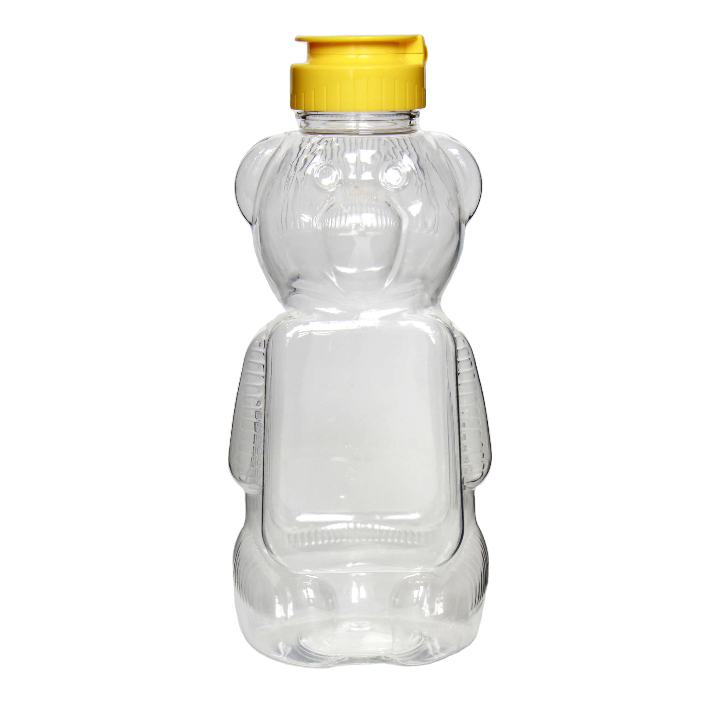 Plastic Bear Shaped Honey Jar Bottle Bee Plastic 8oz 12oz 16oz Storage Bottles & Jars Glass Screw Metal Lid Customized Logo