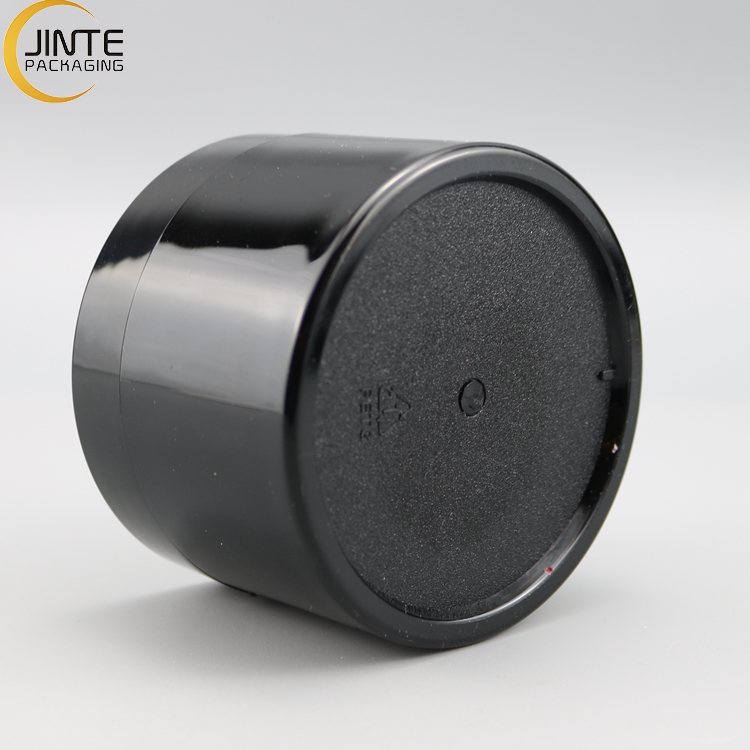 Plastic Containers With Lids Black PETG Jars Custom Jars 200ml For Pomade Gel Container