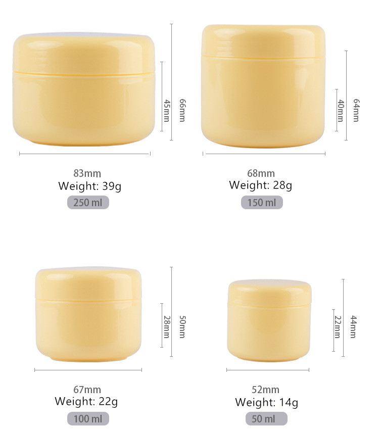 Plastic Cosmetic Cream Empty Jar Cosmetics Luxury Cream 50ml Plastic Jars Luxury Small Plastic Jar 10ml Cream
